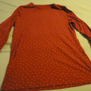 Gundrun Sjoden-Cute red and gold dot top, great condition, very soft, size m